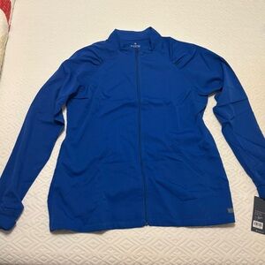 Med Couture Women's Vibrant Blue Bomber Jacket
